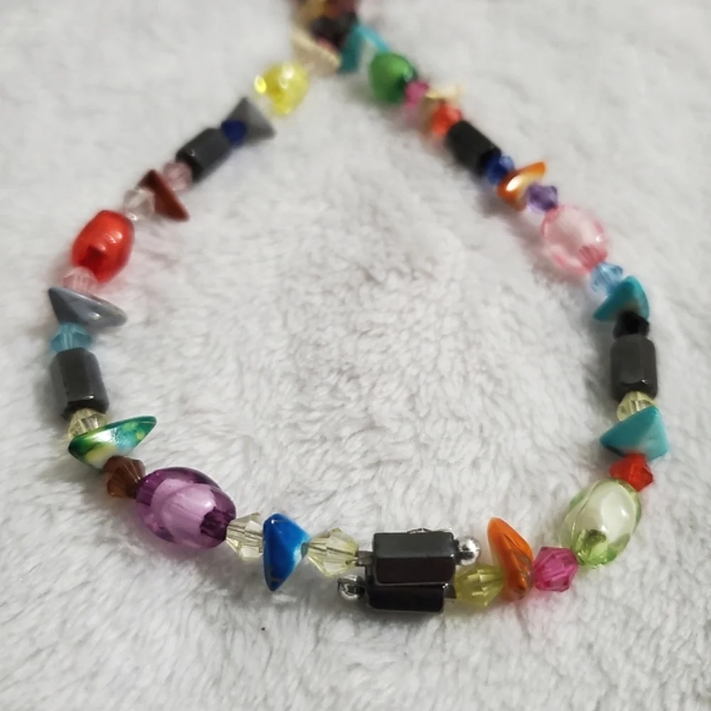 Hematite Magnetic Colorful Wrap Bracelet Necklace - Picture 6 of 8